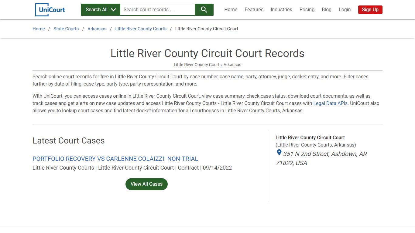 Little River County Circuit Court Records | Little River | UniCourt